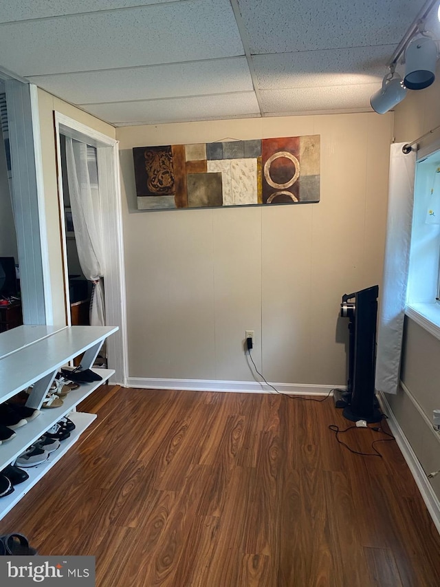 4 Highland Pl, Indian Head, MD 20640 - interior space featuring wood finished floors and a paneled ceiling