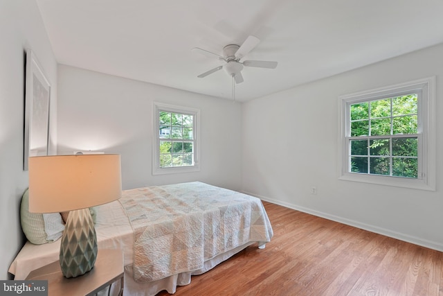 2818 Spiral Ln, Bowie, MD 20715 - bedroom with wood finished floors and ceiling fan