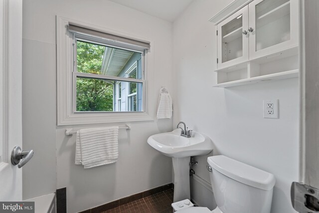 2818 Spiral Ln, Bowie, MD 20715 - half bathroom with toilet and baseboards