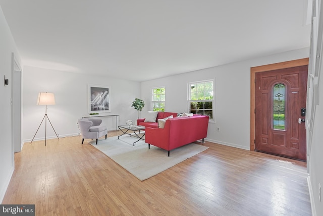 2818 Spiral Ln, Bowie, MD 20715 - living room with wood finished floors and baseboards