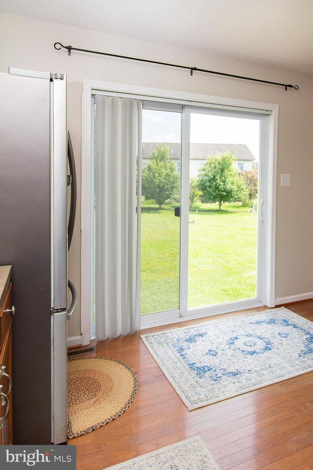 43 Oak Crest Ct, Hanover, PA 17331 - doorway with wood finished floors