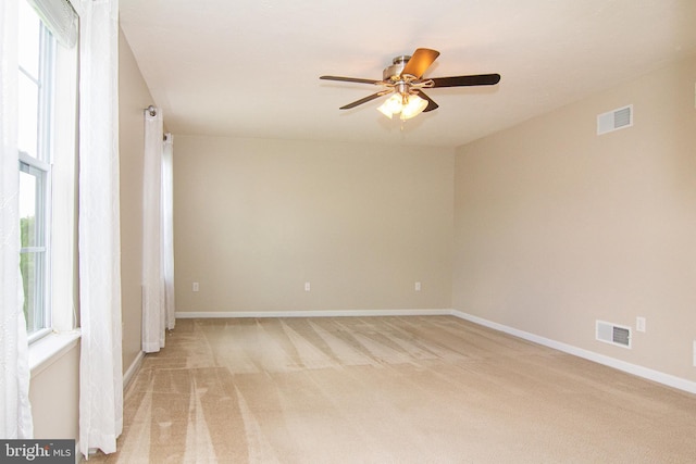 43 Oak Crest Ct, Hanover, PA 17331 - empty room featuring a ceiling fan, light carpet, and healthy amount of natural light