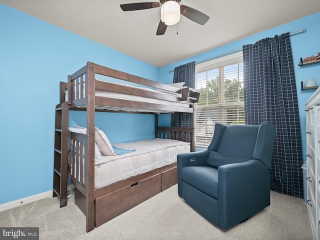 876 Nancy Lynn Ln, Arnold, MD 21012 - carpeted bedroom with baseboards and ceiling fan