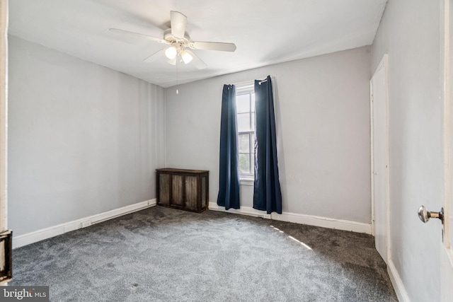6022 Mccallum St, Philadelphia, PA 19144 - empty room featuring carpet floors and a ceiling fan