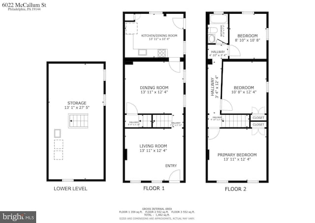 6022 Mccallum St, Philadelphia, PA 19144 - view of floor plan / room layout