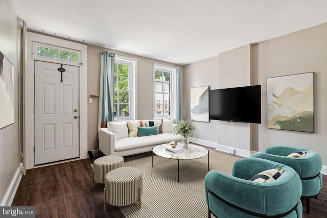 6022 Mccallum St, Philadelphia, PA 19144 - living room featuring wood finished floors and plenty of natural light