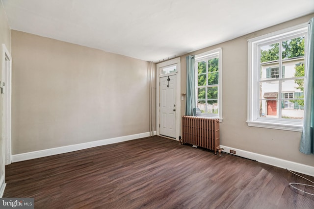 6022 Mccallum St, Philadelphia, PA 19144 - entryway featuring radiator and dark wood-type flooring
