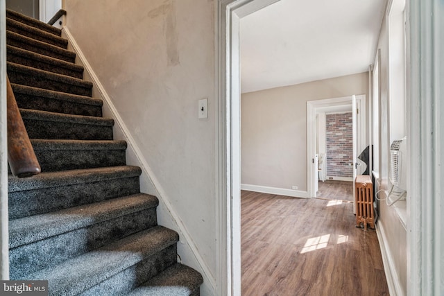 6022 Mccallum St, Philadelphia, PA 19144 - staircase with wood finished floors and baseboards