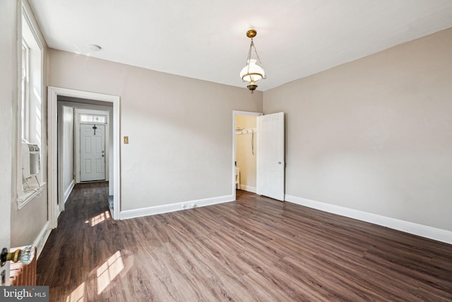 6022 Mccallum St, Philadelphia, PA 19144 - empty room featuring wood finished floors and baseboards