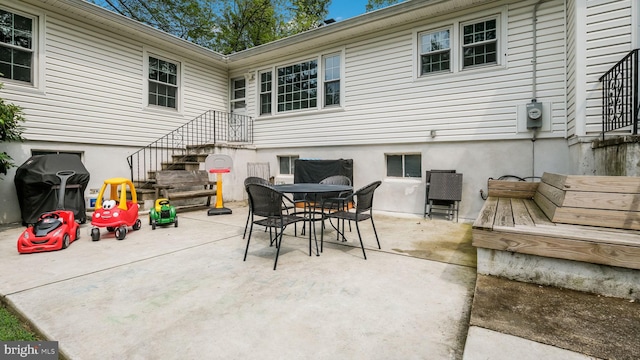 1226 Brownsville Rd, Feasterville Trevose, PA 19053 - view of patio featuring outdoor dining area and grilling area