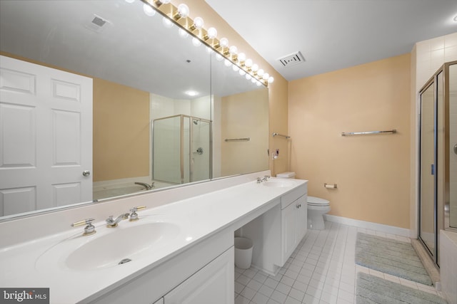 100 Harborview Dr Unit 212, Baltimore, MD 21230 - full bath featuring double vanity, a stall shower, tile patterned flooring, and a garden tub