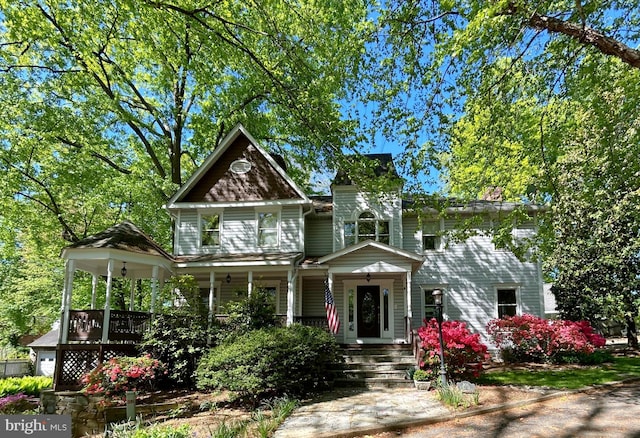 307 Shadow Walk, Falls Church, VA 22046 - view of front of house featuring covered porch