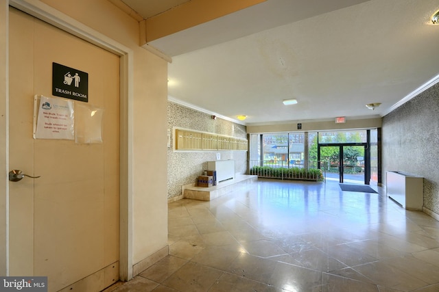 8308 Flower Ave Unit 401, Takoma Park, MD 20912 - hall featuring crown molding
