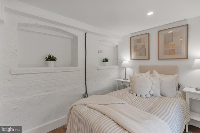 4308 4th St NW, Washington, DC 20011 - bedroom featuring wood finished floors and recessed lighting