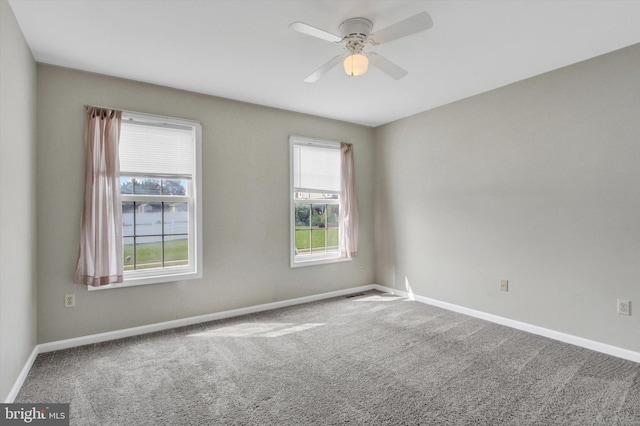 2785 Sparrow Dr, York, PA 17408 - carpeted spare room featuring baseboards and ceiling fan