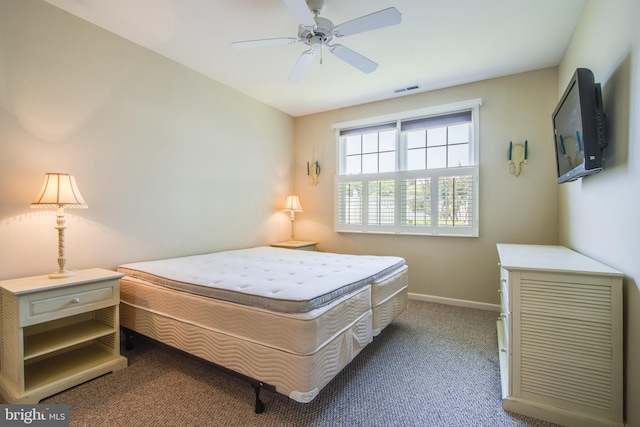 19967 Sandy Bottom Cir Unit 103, Rehoboth Beach, DE 19971 - carpeted bedroom with baseboards and ceiling fan