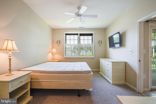 19967 Sandy Bottom Cir Unit 103, Rehoboth Beach, DE 19971 - bedroom featuring light carpet and a ceiling fan