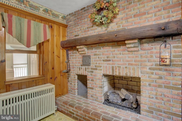 8029 Molly Pitcher Hwy, Shippensburg, PA 17257 - detailed view of radiator heating unit and wood walls