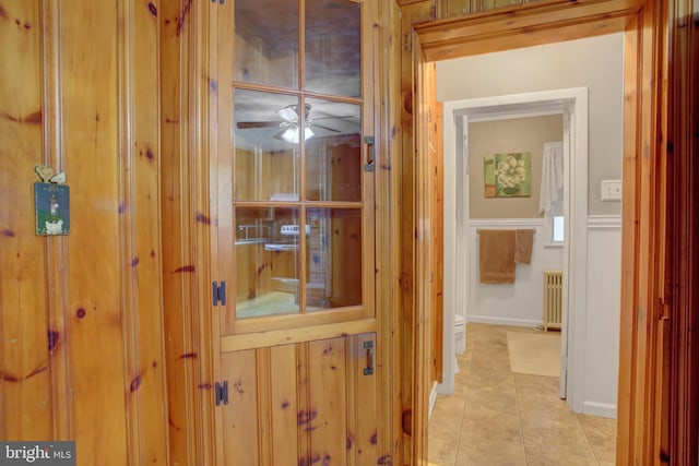 8029 Molly Pitcher Hwy, Shippensburg, PA 17257 - hallway with light tile patterned floors and radiator heating unit