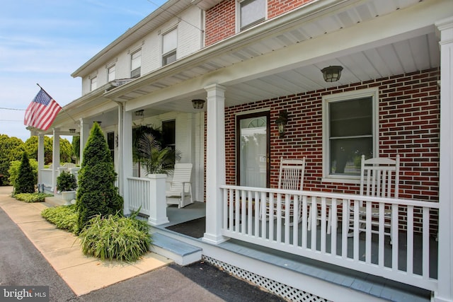 8029 Molly Pitcher Hwy, Shippensburg, PA 17257 - entrance to property with a porch and brick siding