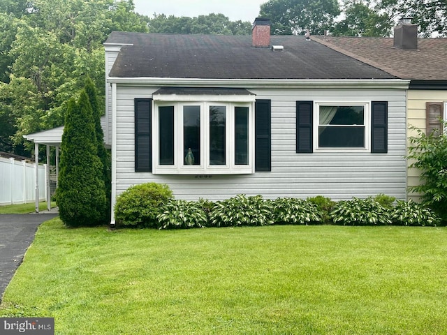 2868 Senak Rd, Abington, PA 19001 - view of property exterior with a chimney and roof with shingles