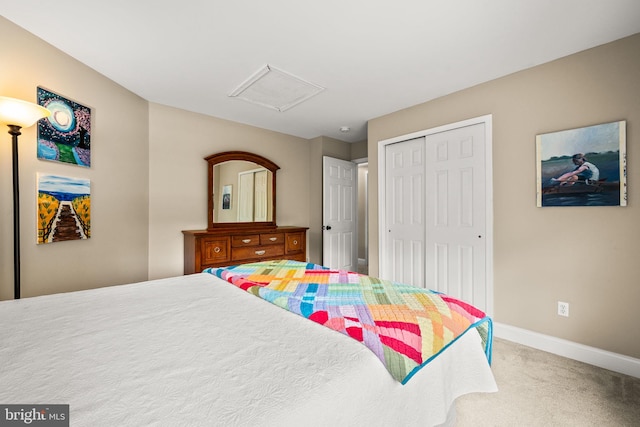 1 Ralph Marsh Dr, Glen Mills, PA 19342 - bedroom featuring carpet flooring, attic access, and a closet
