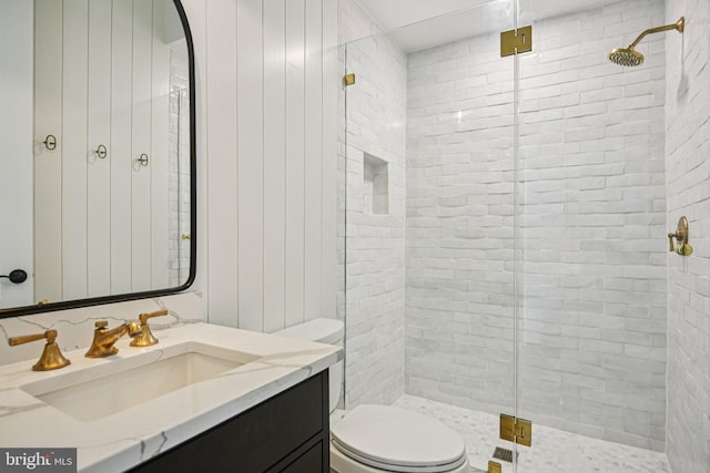 41550 Hepatica Ct, Ashburn, VA 20148 - bathroom with a shower stall and vanity