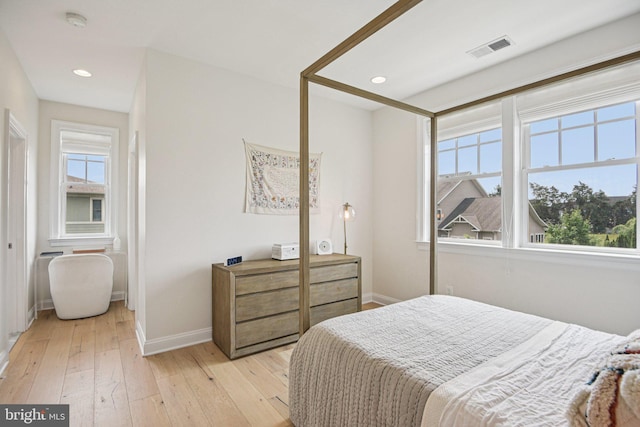 41550 Hepatica Ct, Ashburn, VA 20148 - bedroom featuring light wood-type flooring and recessed lighting