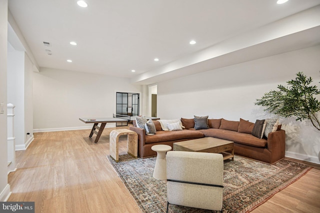 41550 Hepatica Ct, Ashburn, VA 20148 - living room with light wood-type flooring and recessed lighting