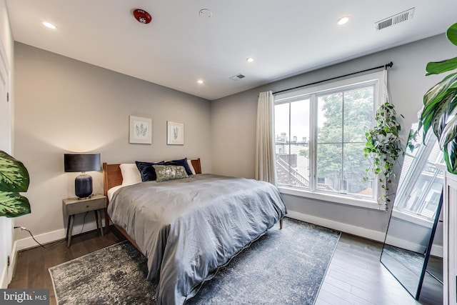 625 Park Rd NW Unit 206, Washington, DC 20010 - bedroom featuring wood finished floors and recessed lighting
