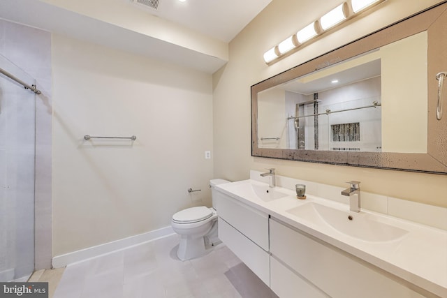 625 Park Rd NW Unit 206, Washington, DC 20010 - full bathroom featuring double vanity and a shower