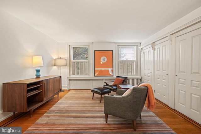 2116 Green St, Philadelphia, PA 19130 - living area featuring wood finished floors