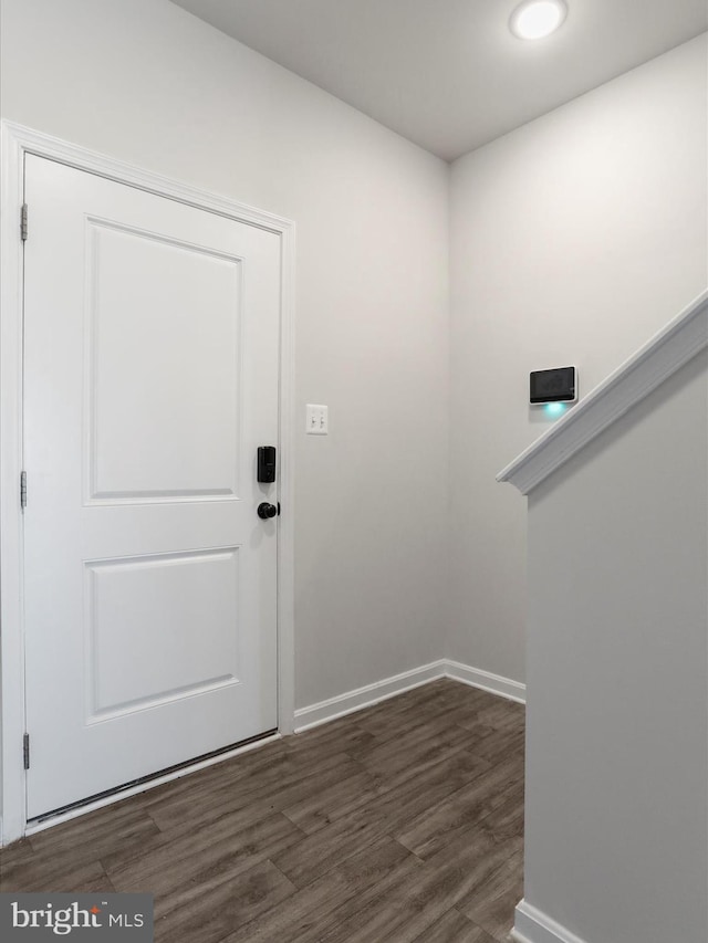 76 Diving Scaup Rd, Hedgesville, WV 25427 - doorway to outside featuring wood finished floors and baseboards