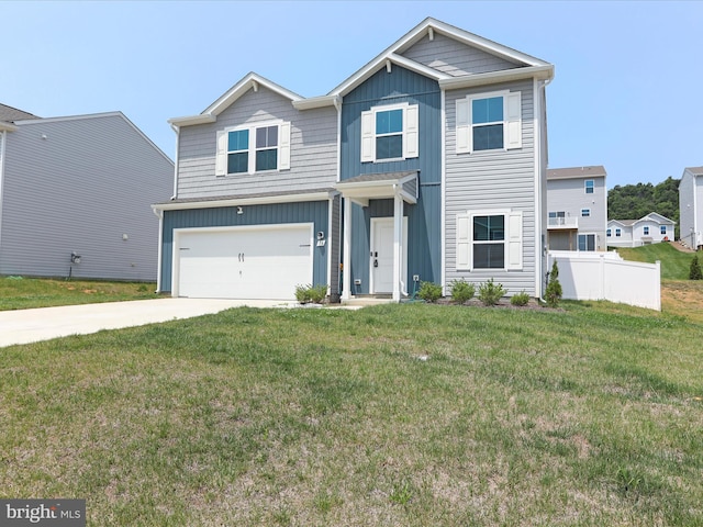 76 Diving Scaup Rd, Hedgesville, WV 25427 - view of front of home with board and batten siding, an attached garage, and concrete driveway