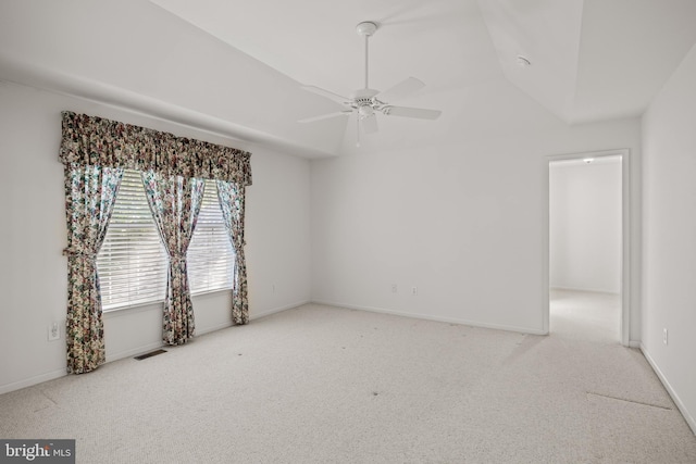 6 Shadybrook Rd, Mullica Hill, NJ 08062 - carpeted empty room featuring ceiling fan and lofted ceiling