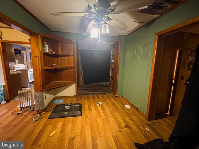 430 Bayard St, Kane, PA 16735 - exercise area with ceiling fan and wood finished floors