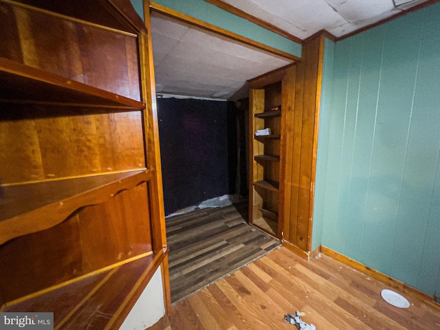 430 Bayard St, Kane, PA 16735 - interior space with wood finished floors and wood walls