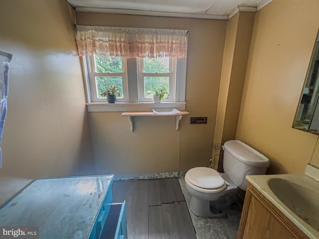 430 Bayard St, Kane, PA 16735 - half bath featuring vanity and wood finished floors