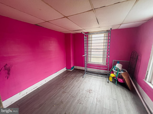 430 Bayard St, Kane, PA 16735 - spare room with wood finished floors and a paneled ceiling