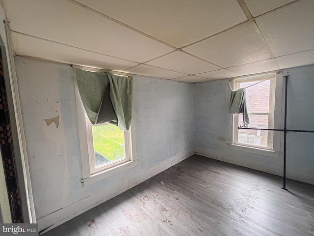 430 Bayard St, Kane, PA 16735 - unfurnished room featuring wood finished floors and a paneled ceiling