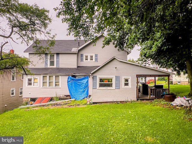 430 Bayard St, Kane, PA 16735 - rear view of property with a lawn
