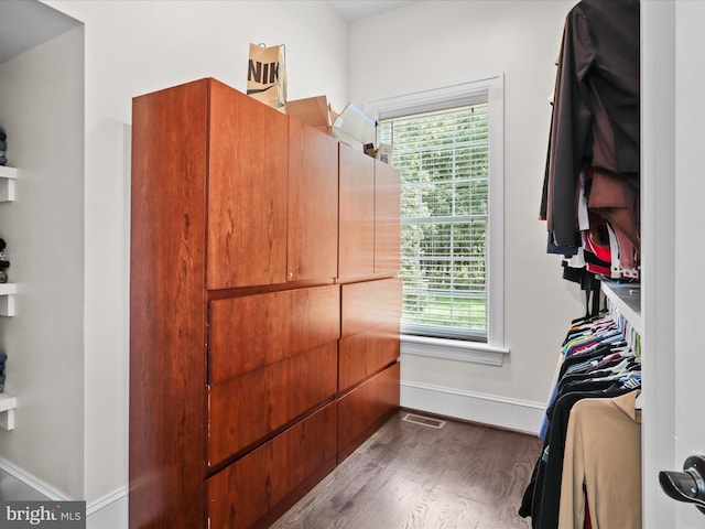 11509 Asbury Ridge Ct, Nokesville, VA 20181 - spacious closet featuring dark wood finished floors