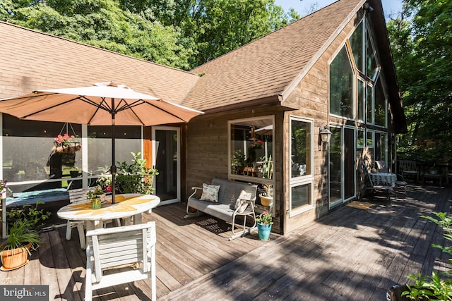 379 Wintergreen Way, Berkeley Springs, WV 25411 - view of wooden terrace