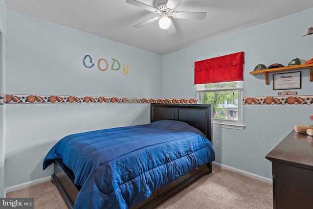 701 Hunters Run, Perkasie, PA 18944 - carpeted bedroom with baseboards and ceiling fan