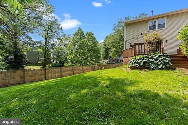 701 Hunters Run, Perkasie, PA 18944 - fenced backyard with a deck