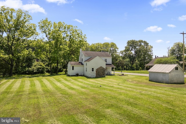 2397 Hill Rd, Perkiomenville, PA 18074 - view of green lawn featuring a shed