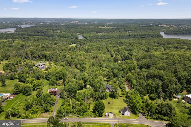 2397 Hill Rd, Perkiomenville, PA 18074 - aerial view of a heavily wooded area and a nearby body of water
