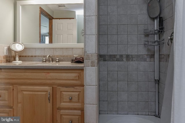 99 Old Main Shore Rd, Barnegat, NJ 08005 - bathroom with vanity and shower / bath combination with curtain