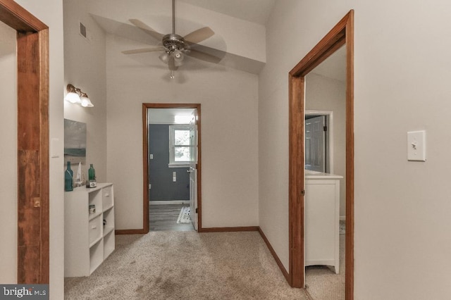 99 Old Main Shore Rd, Barnegat, NJ 08005 - hallway with light colored carpet and baseboards
