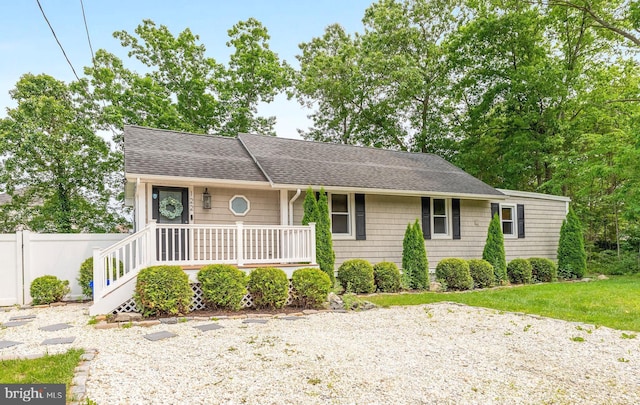 122 Carver Ave, Egg Harbor Township, NJ 08234 - view of front of house with a shingled roof and covered porch